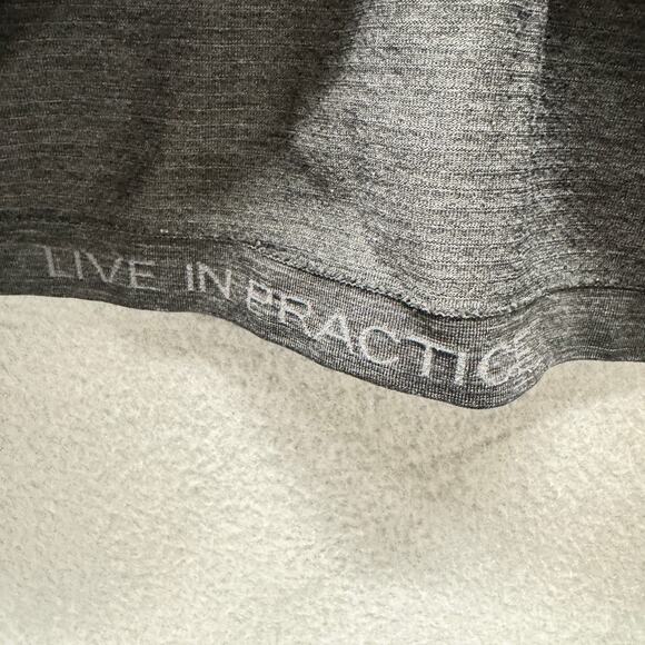 Lululemon 1/2 Zip Mens XL Dark Gray LIVE IN PRACTICE Long Sleeve Pullover Active - Picture 4 of 7